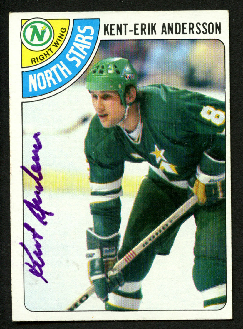 Kent-Erik Andersson #17 signed autograph auto 1978-79 Topps Hockey Trading Card