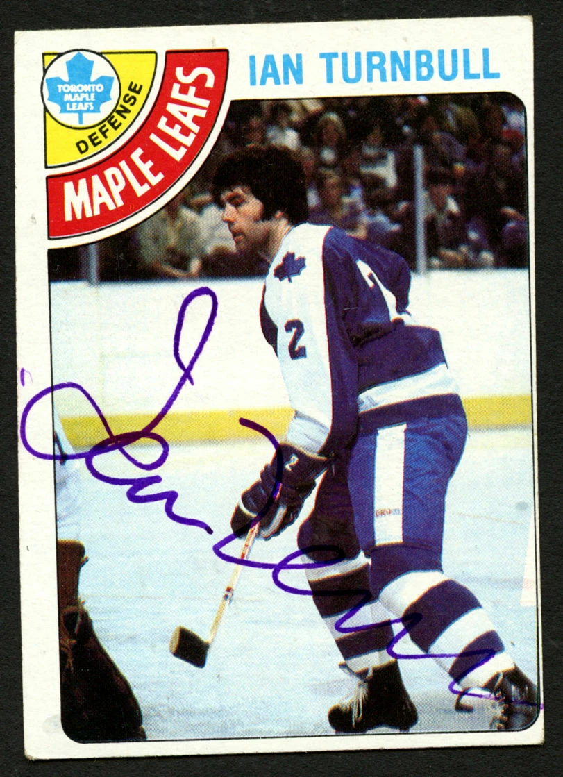 Ian Turnbull #127 signed autograph auto 1978-79 Topps Hockey Trading Card