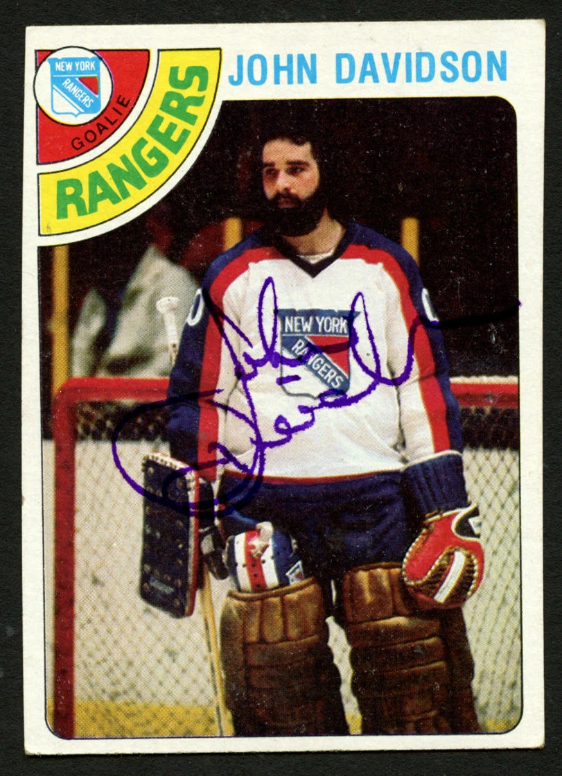 John Davidson #211 signed autograph auto 1978-79 Topps Hockey Trading Card