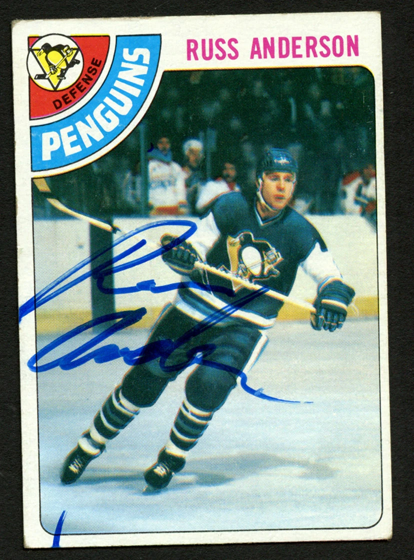 Russ Anderson #156 signed autograph auto 1978-79 Topps Hockey Trading Card
