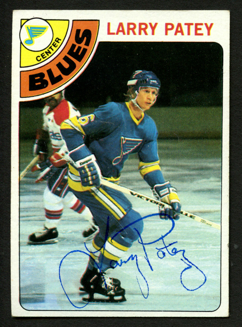 Larry Patey #8 signed autograph auto 1978-79 Topps Hockey Trading Card