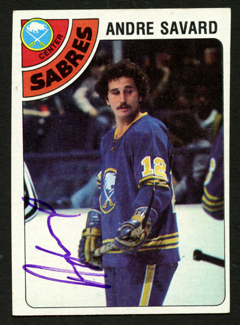 Andre Savard #253 signed autograph auto 1978-79 Topps Hockey Trading Card