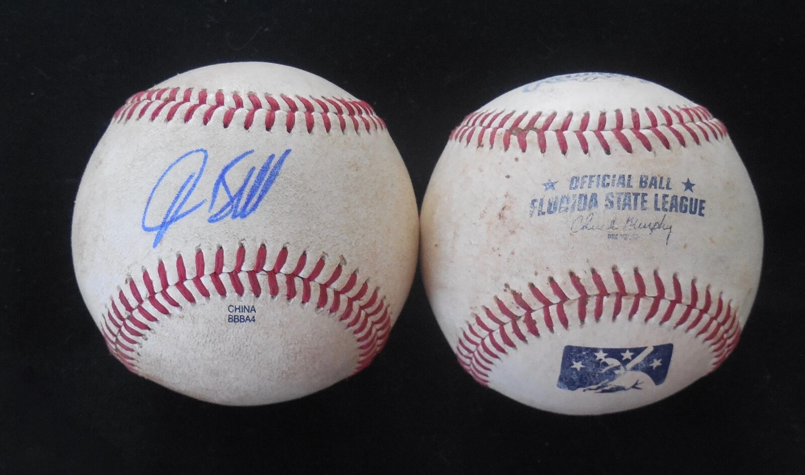 JOSH BELL AUTOGRAPHED GAME USED FSL BASEBALL (NATIONALS) W/ COA!