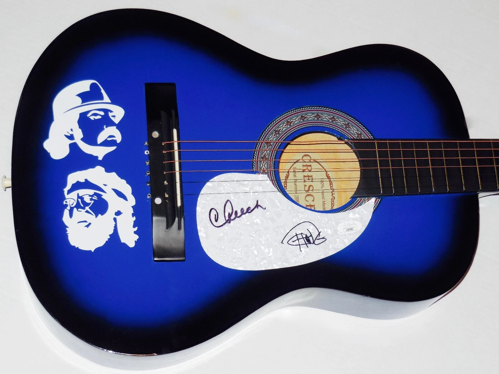 CHEECH MARIN & TOMMY CHONG AUTOGRAPHED GUITAR (CHEECH & CHONG) - JSA COA!