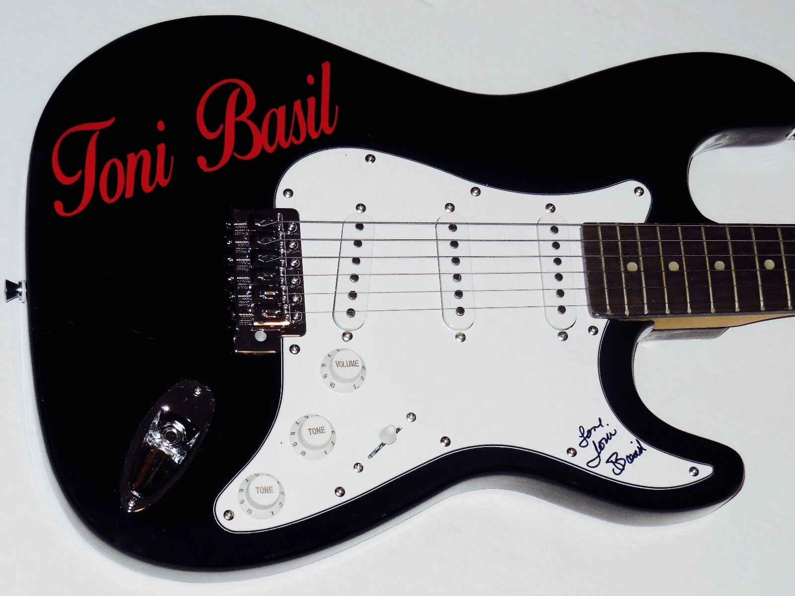 TONI BASIL AUTOGRAPHED GUITAR (MICKEY) - W/ COA!