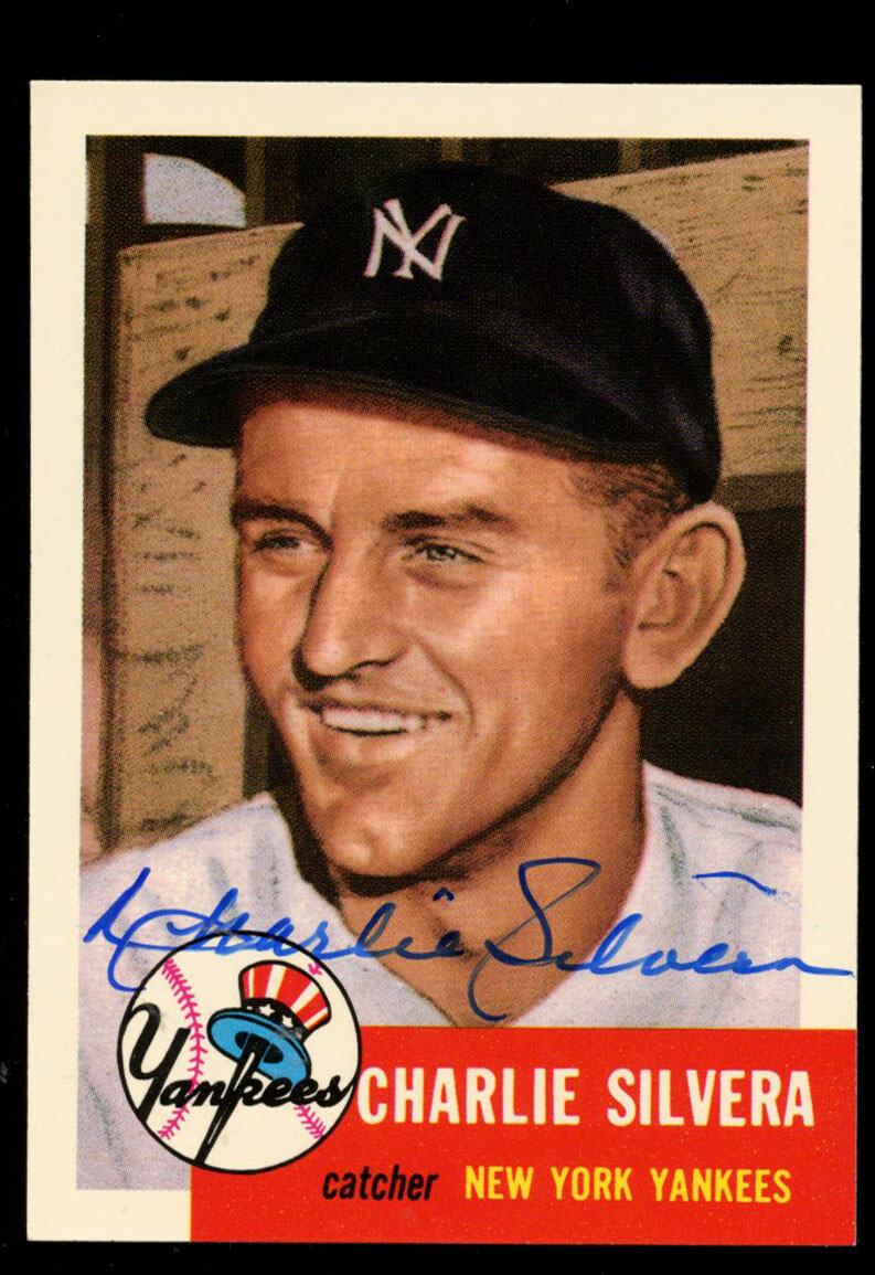 Charlie Silvera #242 signed autograph 1991 Topps 1953 Archives Baseball Card