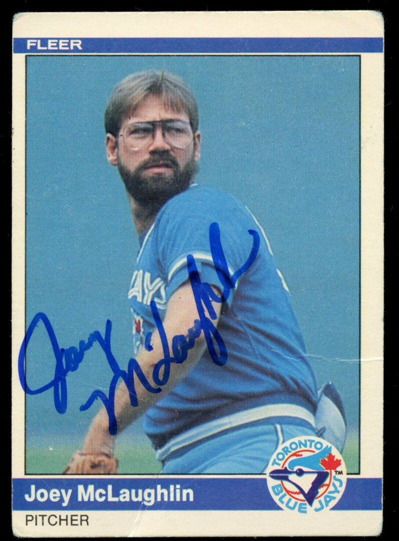 Joey McLaughlin #162 signed autograph auto 1984 Fleer Baseball Trading Card