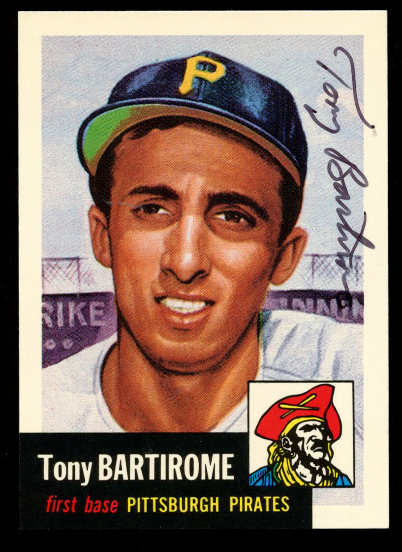 Tony Bartirome #71 signed autograph auto 1991 Topps 1953 Archives Baseball Card