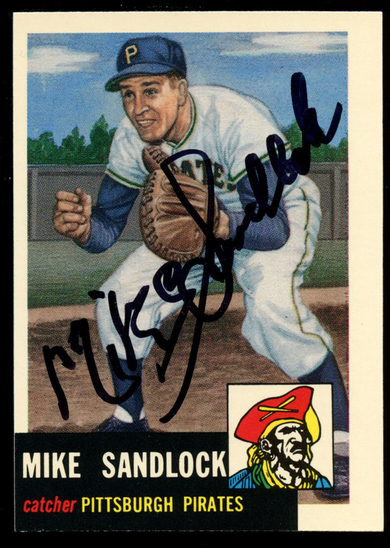Mike Sandlock #247 signed autograph auto 1991 Topps 1953 Archives Baseball Card