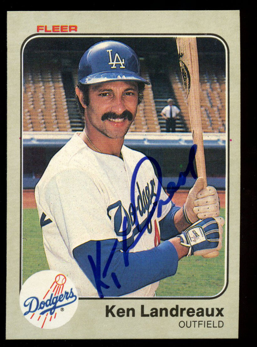 Ken Landreaux #210 signed autograph auto 1983 Fleer Baseball Trading Card