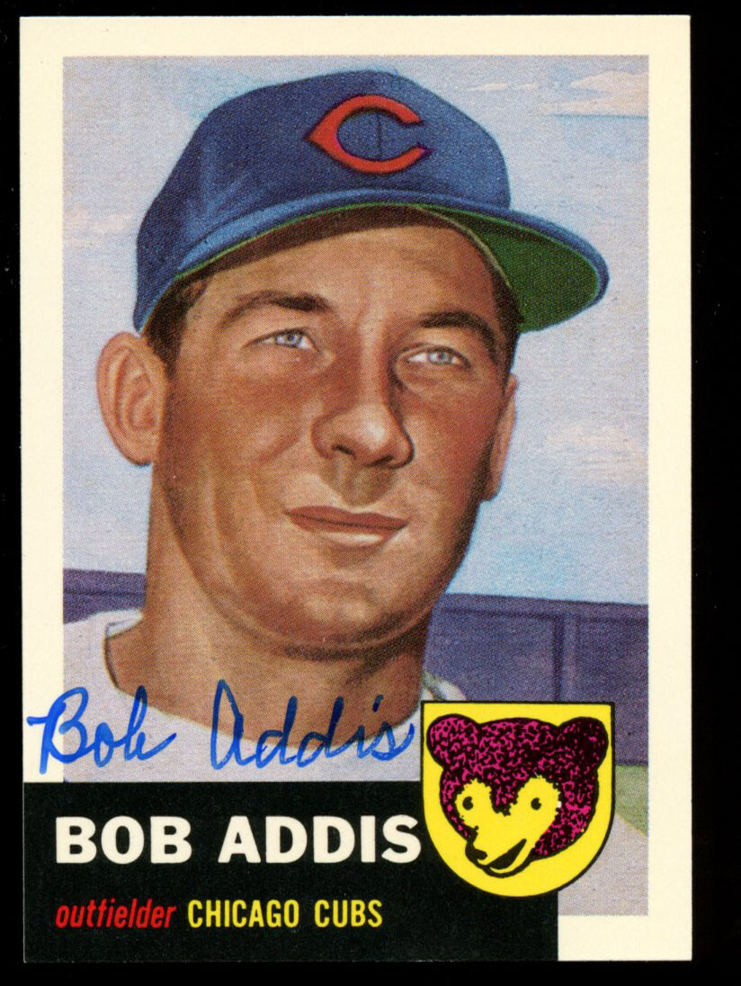 Bob Addis #157 signed autograph auto 1991 Topps 1953 Archives Baseball Card