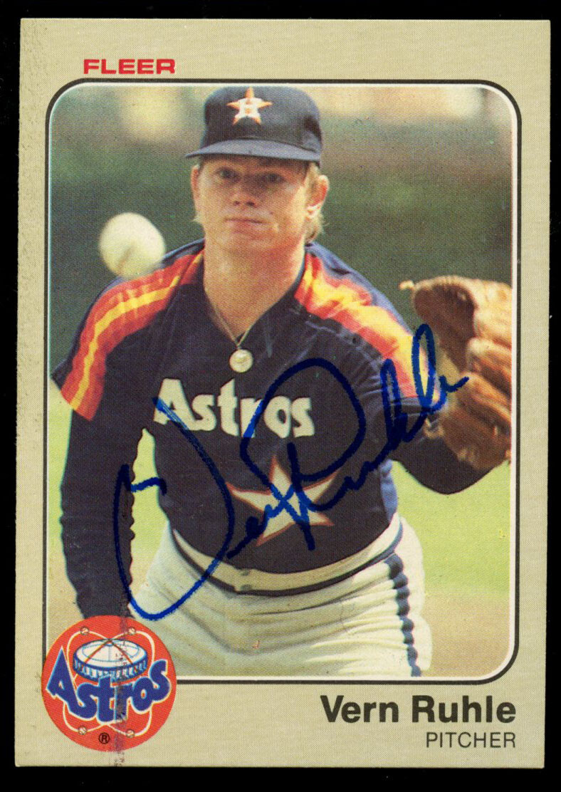 Vern Ruhle #462 signed autograph auto 1983 Fleer Baseball Trading Card