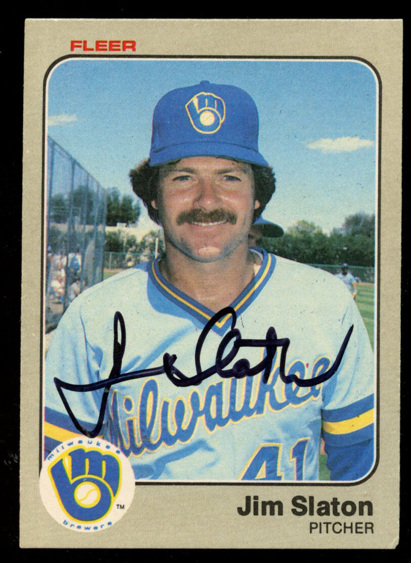Jim Slaton #46 signed autograph auto 1983 Fleer Baseball Trading Card