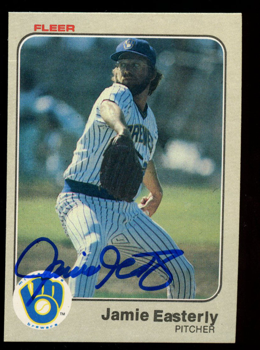 Jamie Easterly #31 signed autograph auto 1983 Fleer Baseball Trading Card