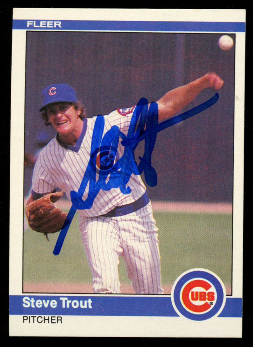 Steve Trout #506 signed autograph auto 1984 Fleer Baseball Trading Card