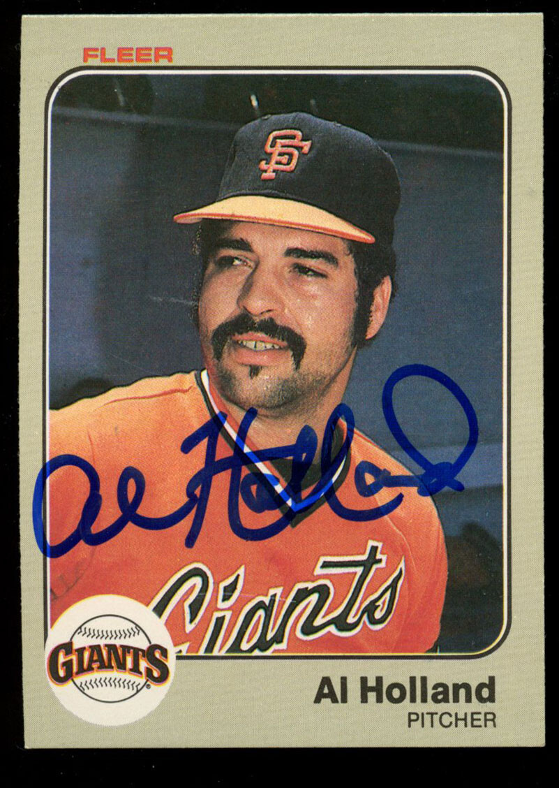 Al Holland #262 signed autograph auto 1983 Fleer Baseball Trading Card