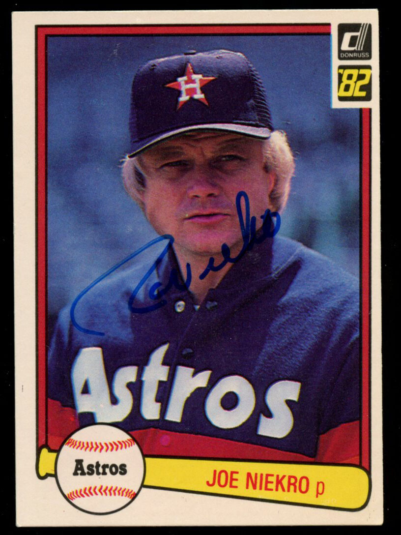 Joe Niekro #167 signed autograph auto 1982 Donruss Baseball Trading Card
