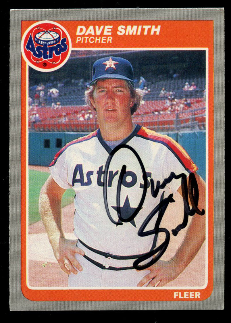 Dave Smith #362 signed autograph auto 1985 Fleer Baseball Trading Card