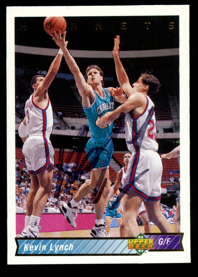 Kevin Lynch #219 signed autograph auto 1992-93 Upper Deck Basketball Card