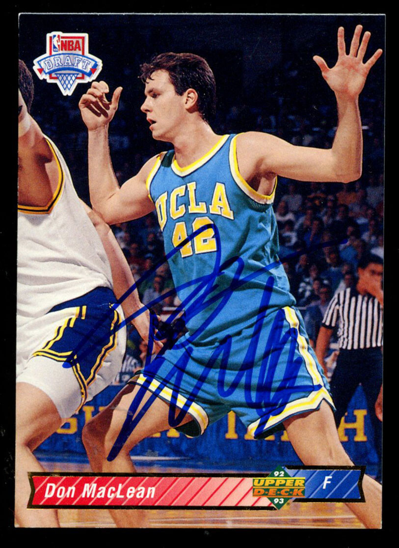 Don MacLean #16 signed autograph auto 1992-93 Upper Deck Basketball Card