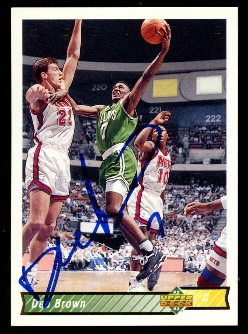 Dee Brown #252 signed autograph auto 1992-93 Upper Deck Basketball Card