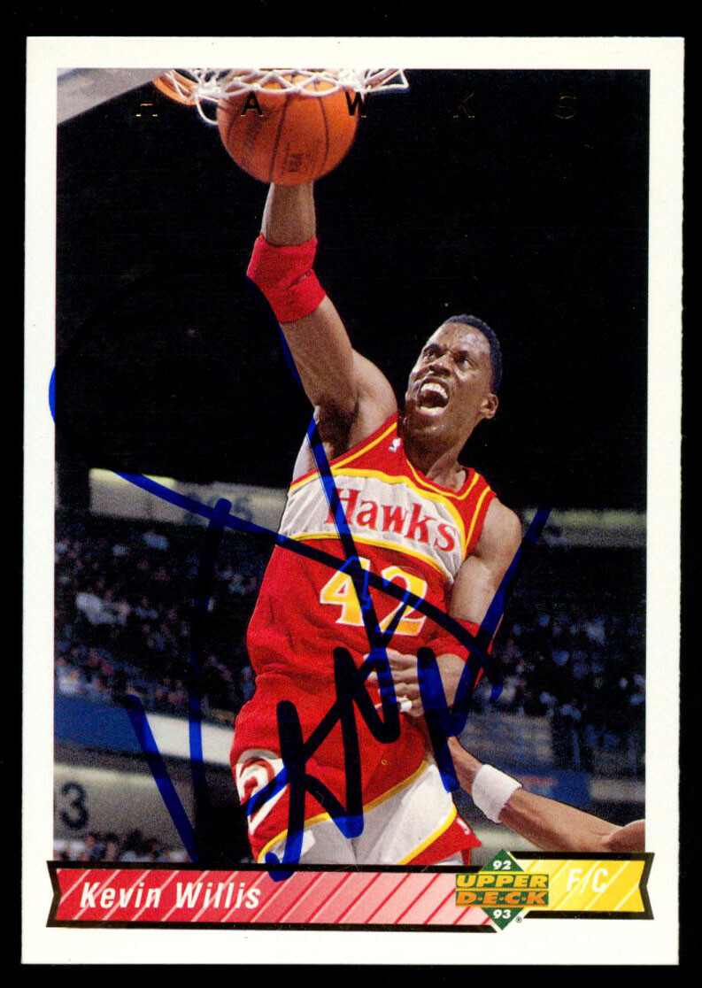 Kevin Willis #144 signed autograph auto 1992-93 Upper Deck Basketball Card