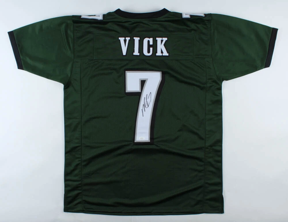 MICHAEL VICK AUTOGRAPHED CUSTOM JERSEY (PHILADELPHIA EAGLES) - JSA COA!