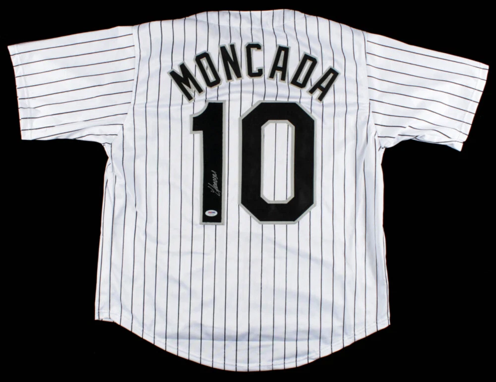 YOAN MONCADA AUTOGRAPHED CUSTOM JERSEY (CHICAGO WHITE SOX) - PSA DNA!