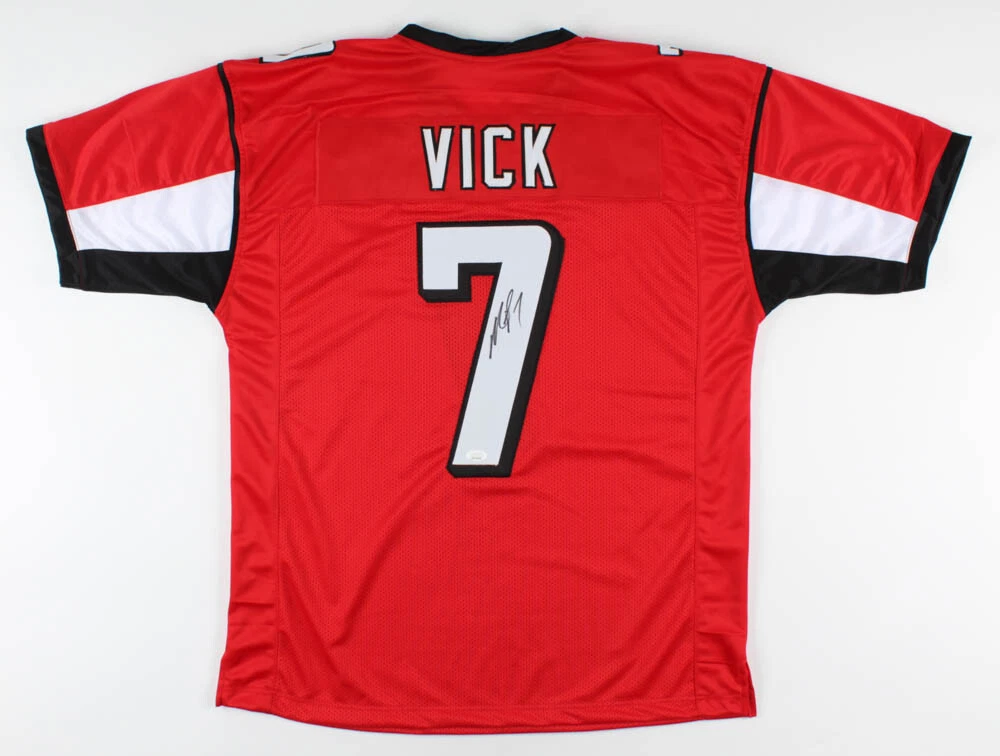 MICHAEL VICK AUTOGRAPHED CUSTOM JERSEY (ATLANTA FALCONS) - JSA COA!