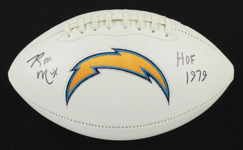 RON MIX AUTOGRAPHED FOOTBALL (SAN DIEGO CHARGERS) - JSA COA!