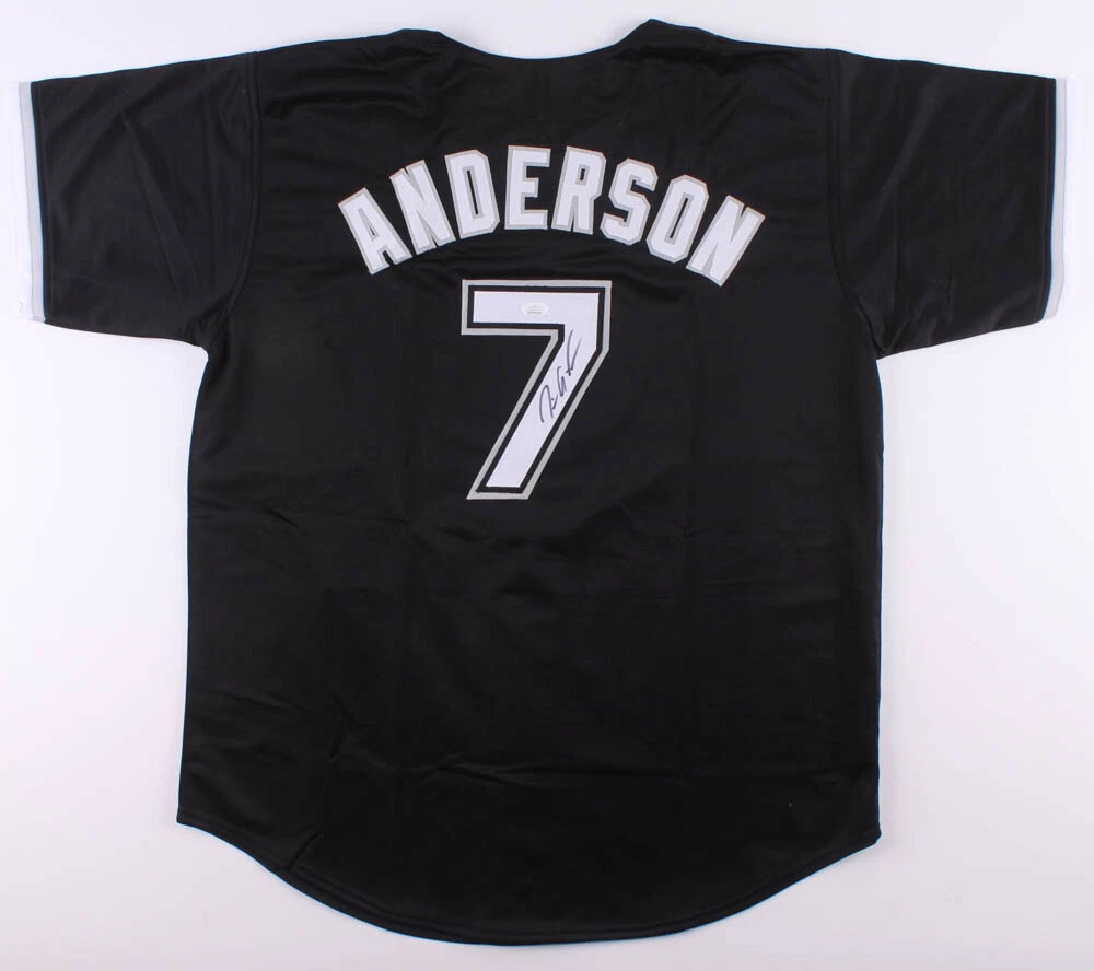 TIM ANDERSON AUTOGRAPHED CUSTOM JERSEY (CHICAGO WHITE SOX) - JSA COA!
