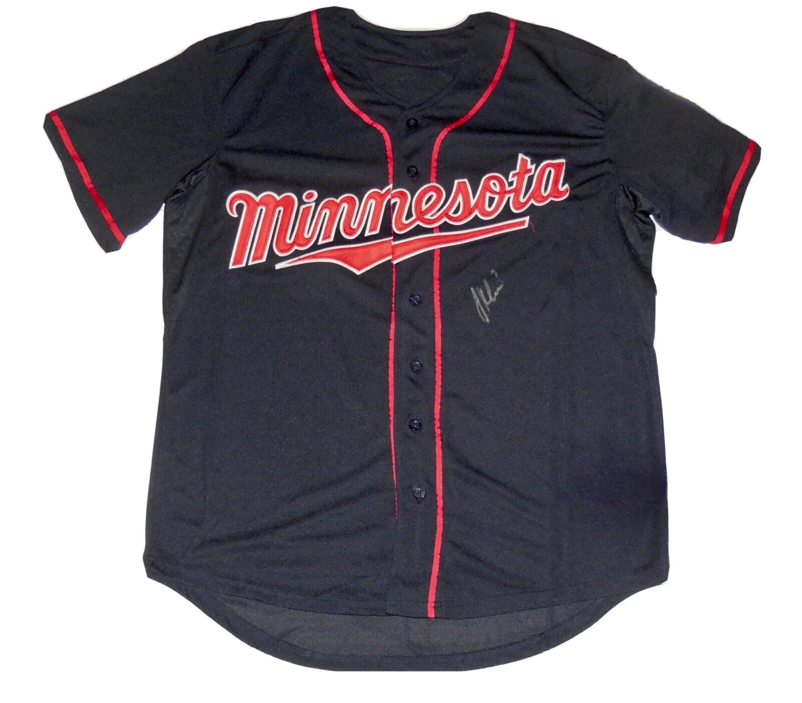 JOE MAUER AUTOGRAPHED CUSTOM JERSEY (MINNESOTA TWINS) - 2009 AL MVP!