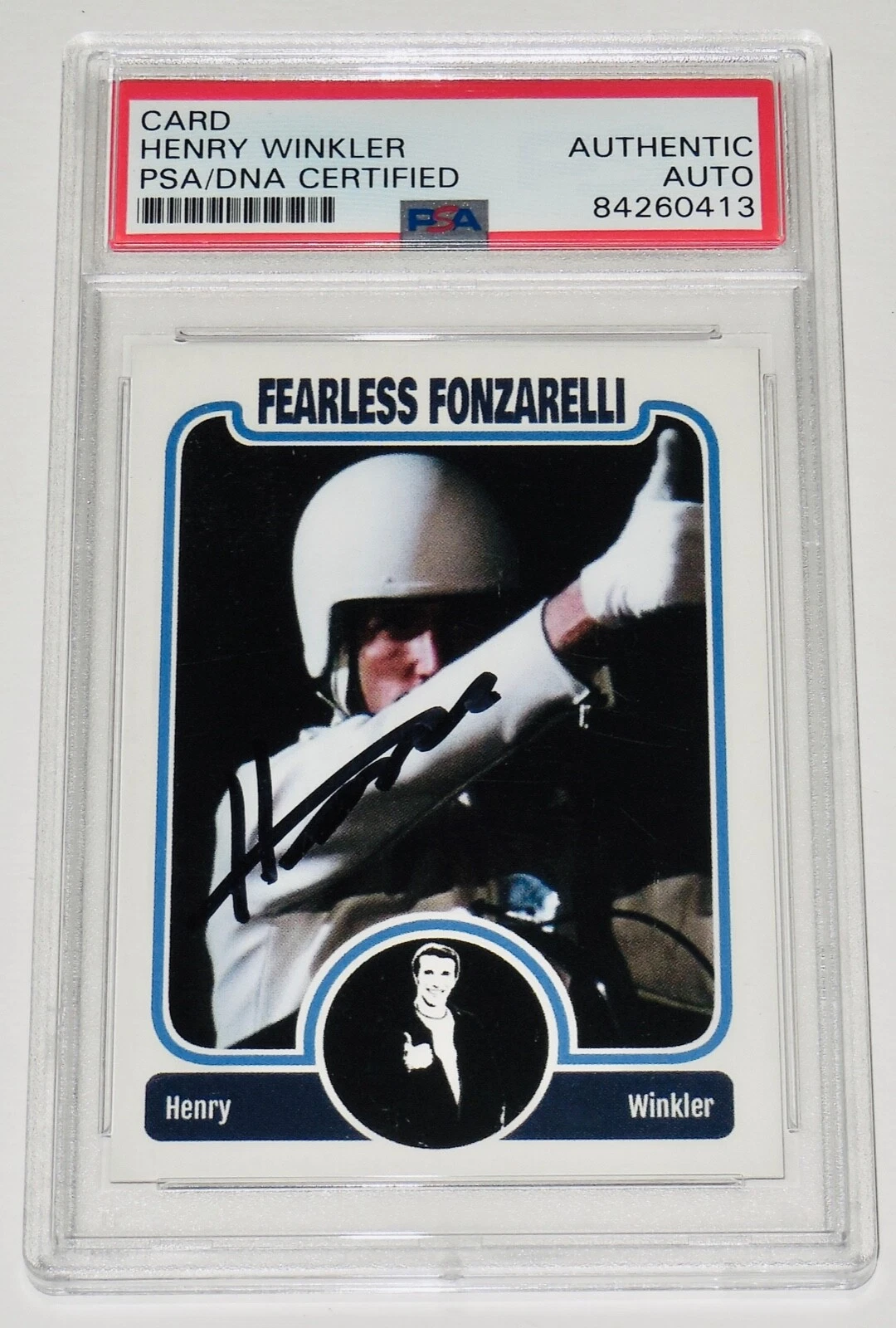 HENRY WINKLER AUTOGRAPHED TRADING CARD (PSA DNA) - HAPPY DAYS 