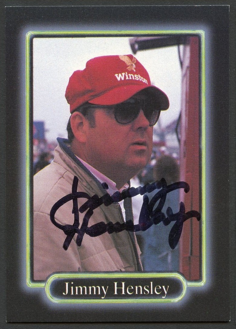 Jimmy Hensley #125 signed autograph auto 1990 Maxx NASCAR Racing Trading Card