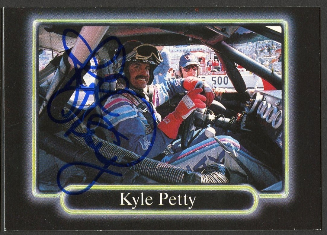 Kyle Petty #42 signed autograph auto 1990 Maxx NASCAR Racing Trading Card