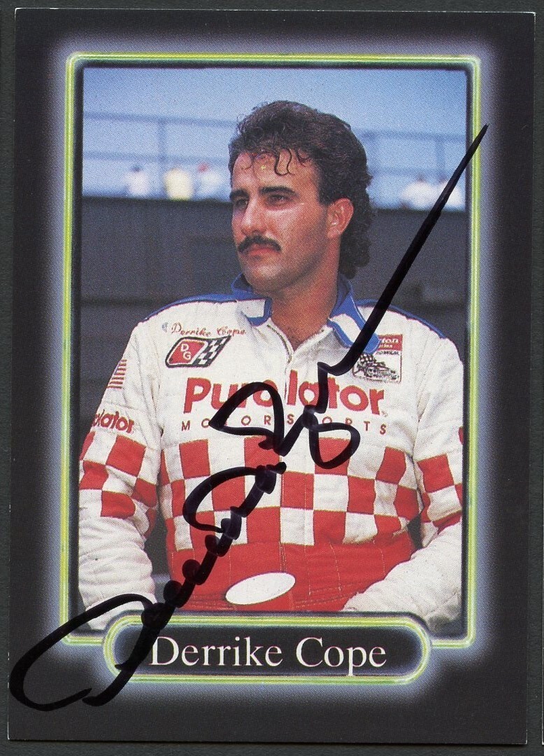 Derrike Cope #10 signed autograph auto 1990 Maxx NASCAR Racing Trading Card