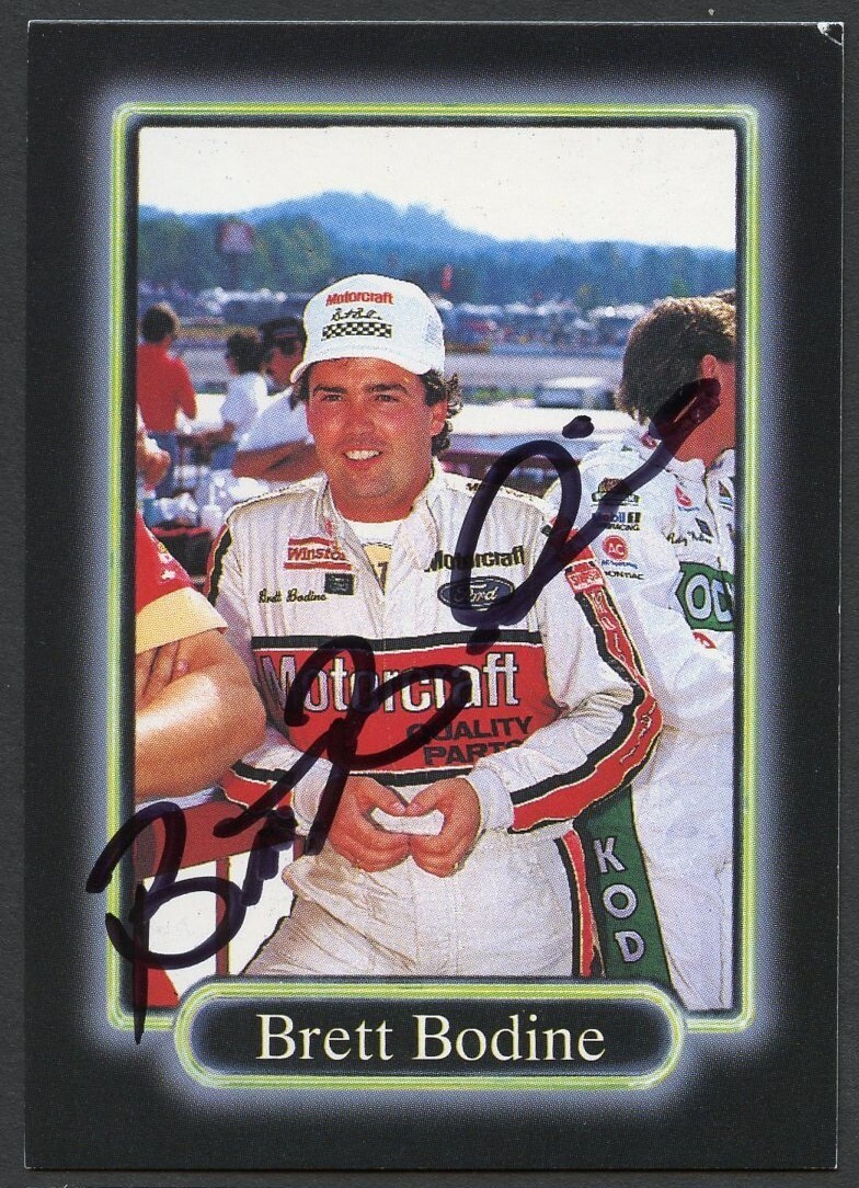 Brett Bodine #26 signed autograph auto 1990 Maxx NASCAR Racing Trading Card