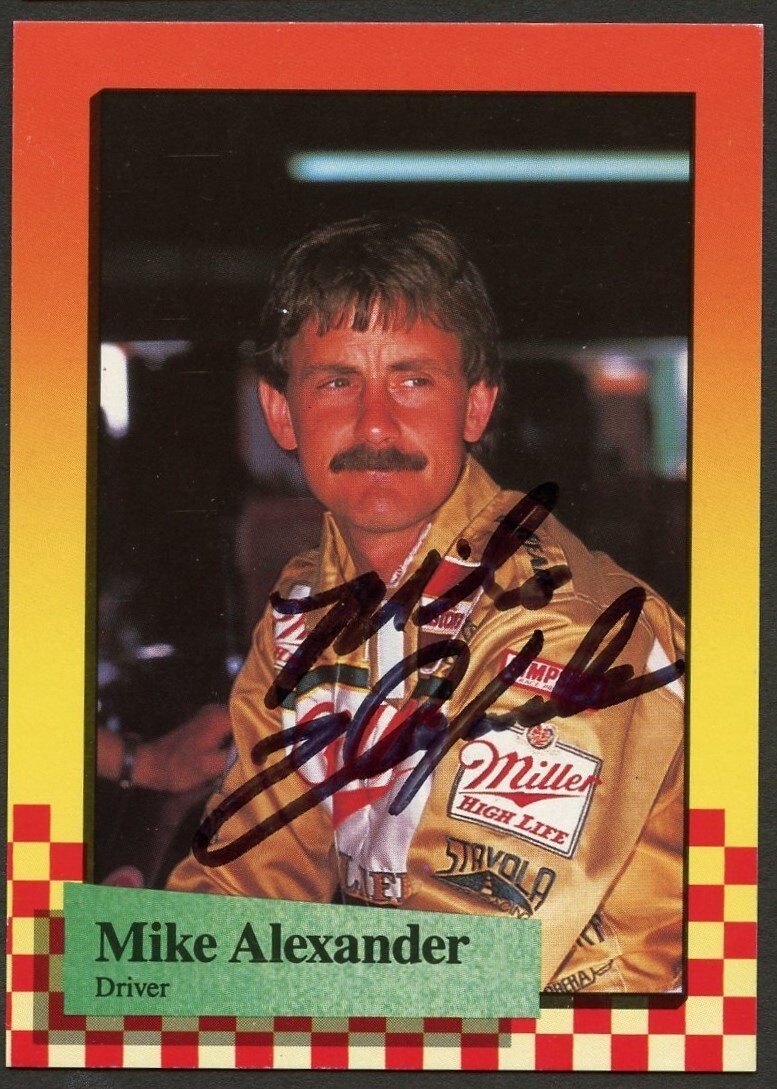 Mike Alexander #84 signed autograph auto 1989 Maxx NASCAR Racing Trading Card