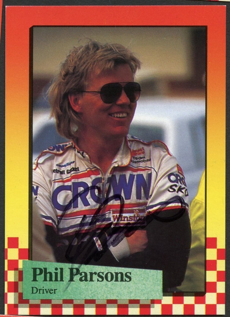 Phil Parsons #55 signed autograph auto 1989 Maxx NASCAR Racing Trading Card