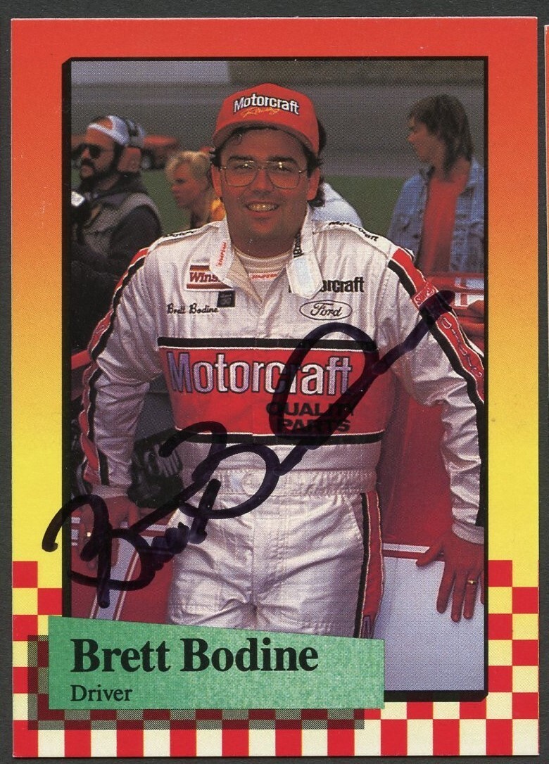 Brett Bodine #15 signed autograph auto 1989 Maxx NASCAR Racing Trading Card