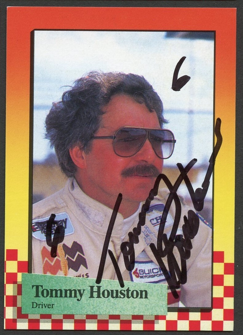 Tommy Houston #132 signed autograph auto 1989 Maxx NASCAR Racing Trading Card