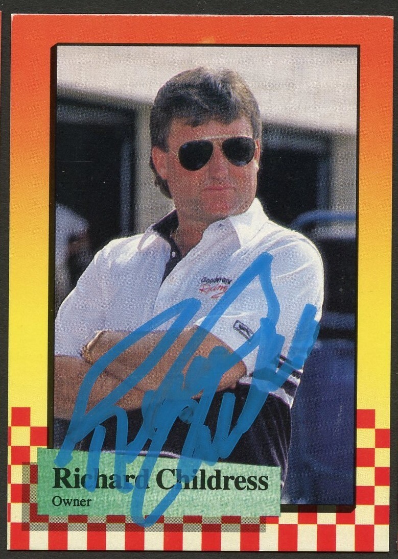 Richard Childress #87 signed autograph auto 1989 Maxx NASCAR Racing Trading Card
