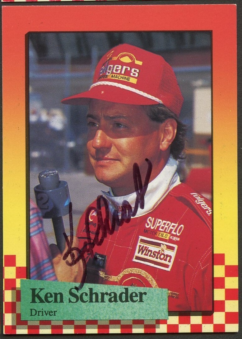 Ken Schrader #25 signed autograph auto 1989 Maxx NASCAR Racing Trading Card
