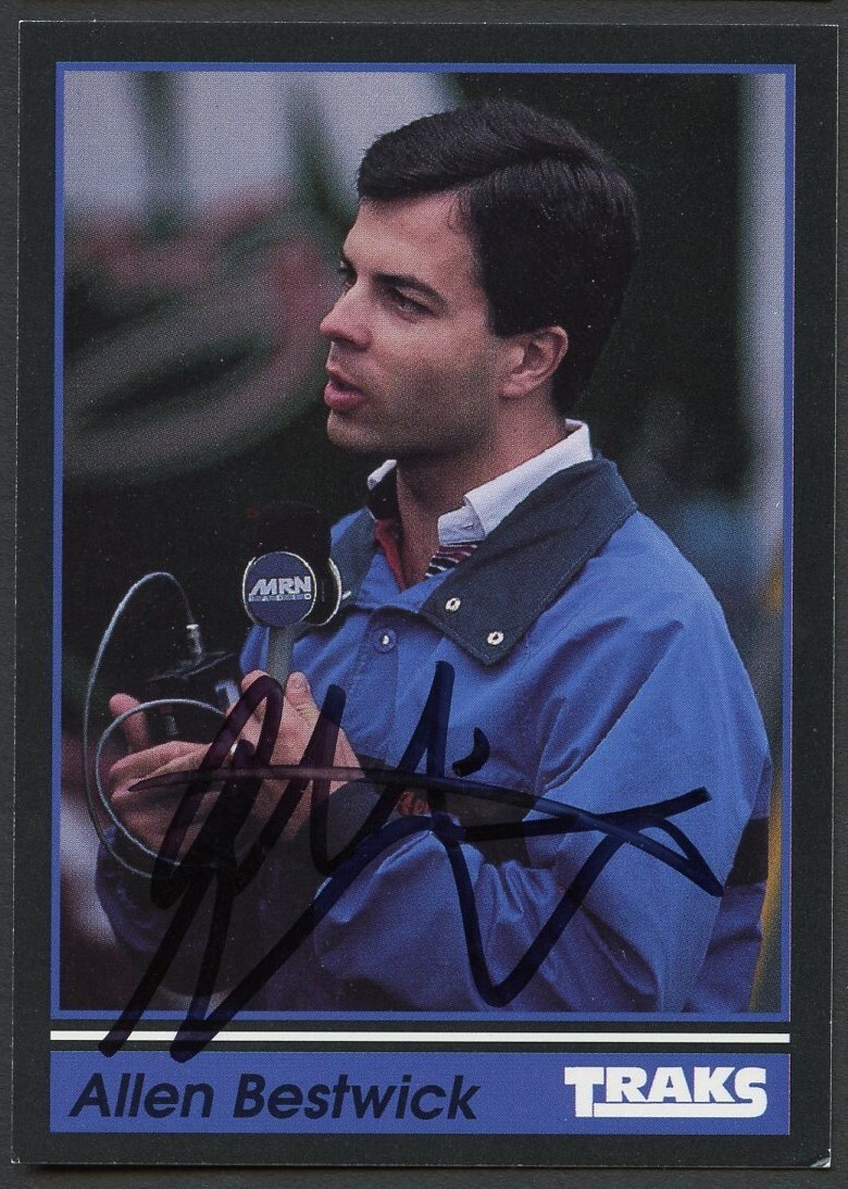 Allen Bestwick #134 signed autograph auto 1991 Traks NASCAR Racing Trading Card