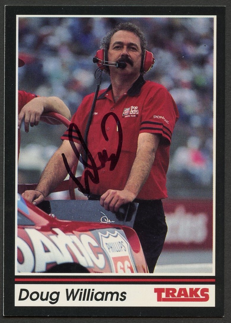 Doug Williams #89 signed autograph auto 1991 Traks NASCAR Racing Trading Card