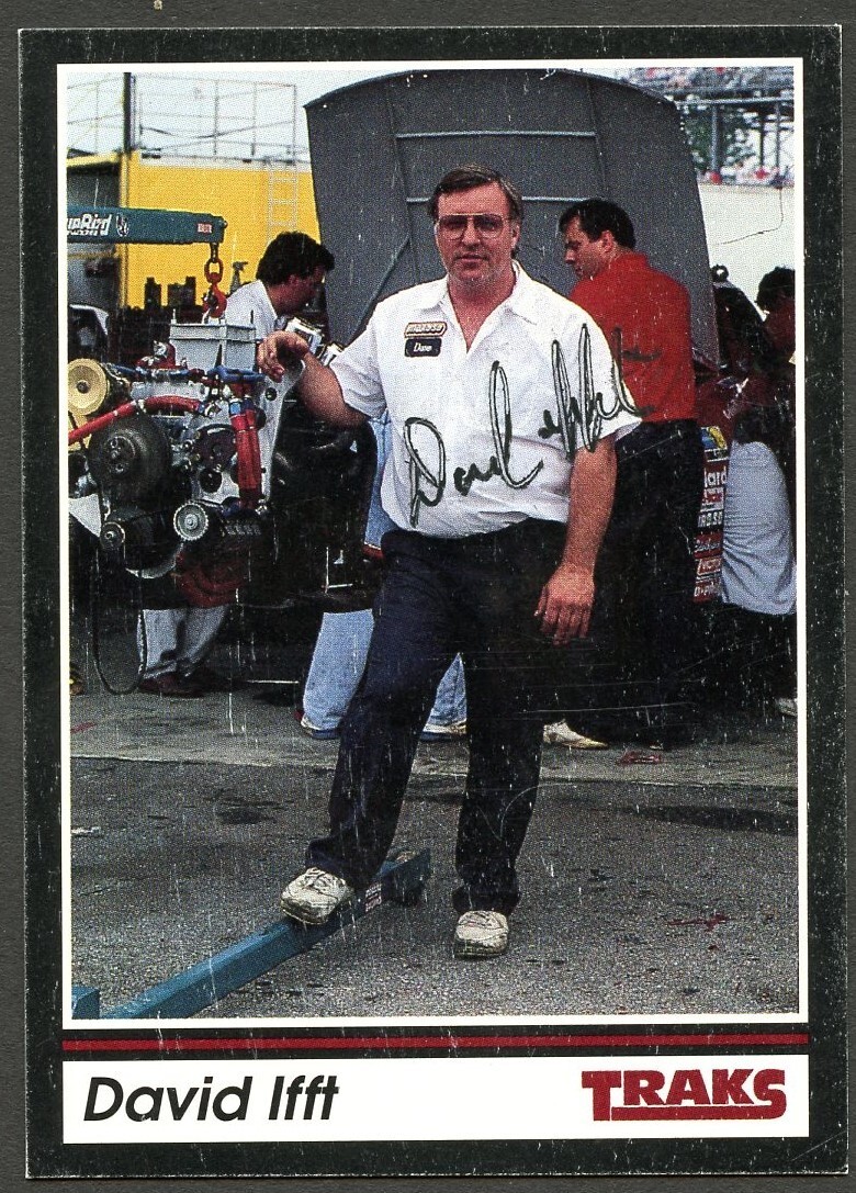 David Ifft #119 signed autograph auto 1991 Traks NASCAR Racing Trading Card
