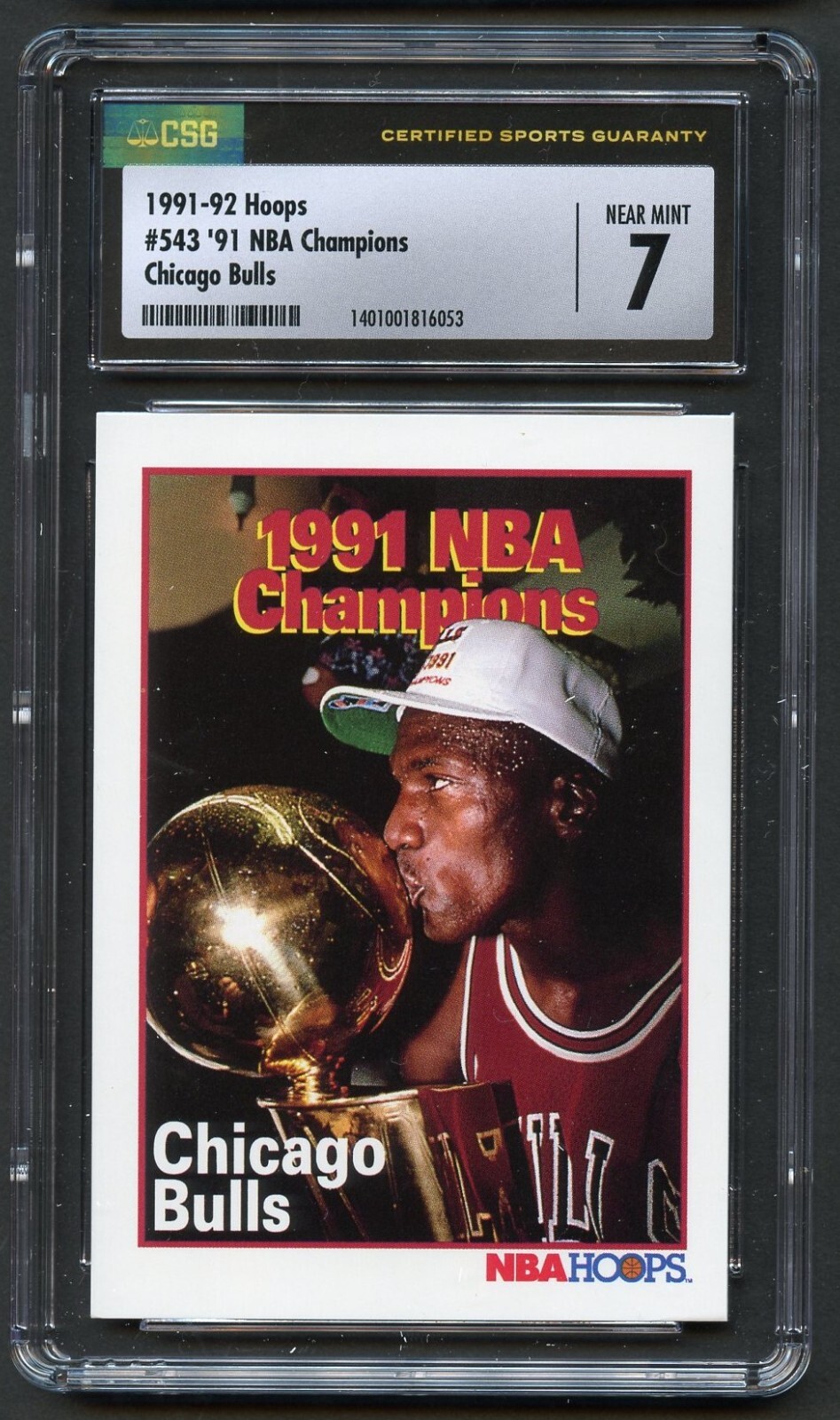 Michael Jordan #543 Hoops 1991-92 NBA Champions Chicago Bulls Basketball CSG 7