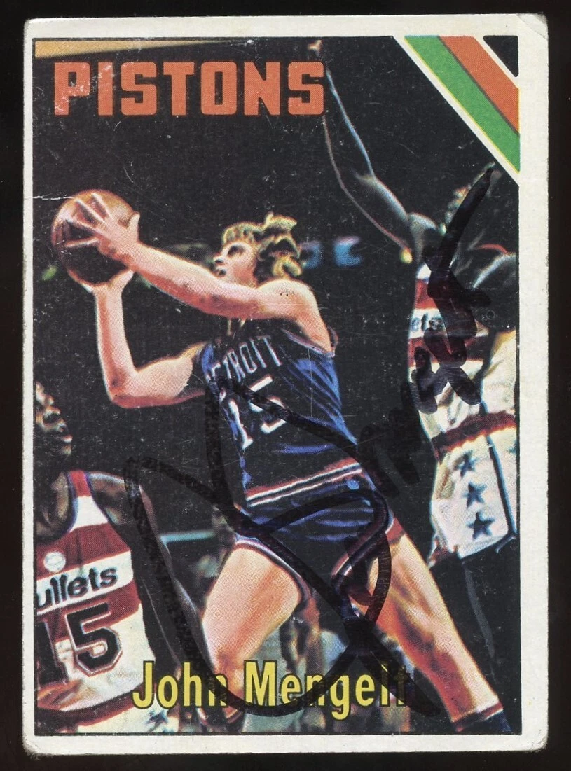John Mengelt #12 signed autograph auto 1975-76 Topps Basketball Trading Card