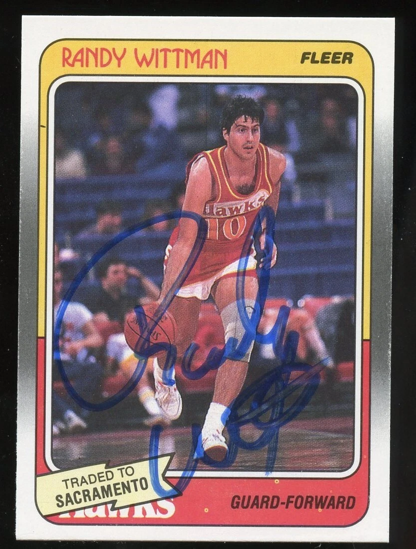 Randy Wittman #7 signed autograph auto 1988-89 Fleer Basketball Trading Card