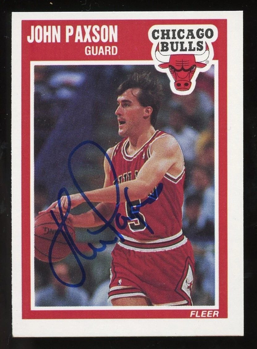John Paxson #22 signed autograph auto 1989-90 Fleer Basketball Trading Card